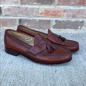 Allen Edmonds Men's Maxfield Brown Leather Tassel Loafers Shoes Size 10